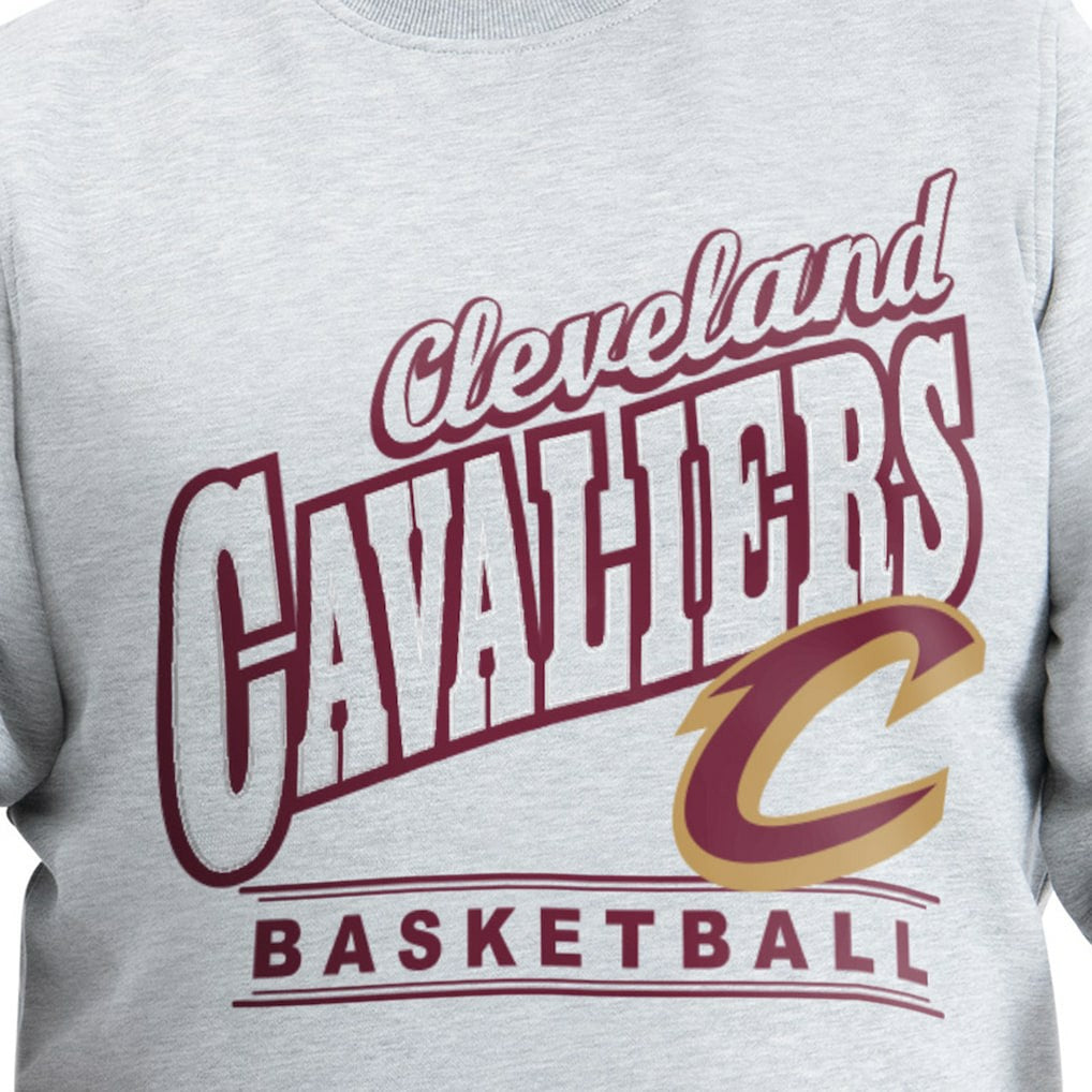 NBA - Cleveland Cavaliers G-III Sports by Carl Banks Adaptive Headliner Fleece Crewneck Sweatshirt - Gray