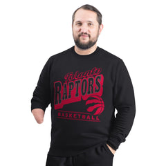 NBA - Toronto Raptors G-III Sports by Carl Banks Adaptive Headliner Fleece Crewneck Sweatshirt - Black