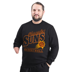 NBA - Phoenix Suns G-III Sports by Carl Banks Adaptive Headliner Fleece Crewneck Sweatshirt - Black