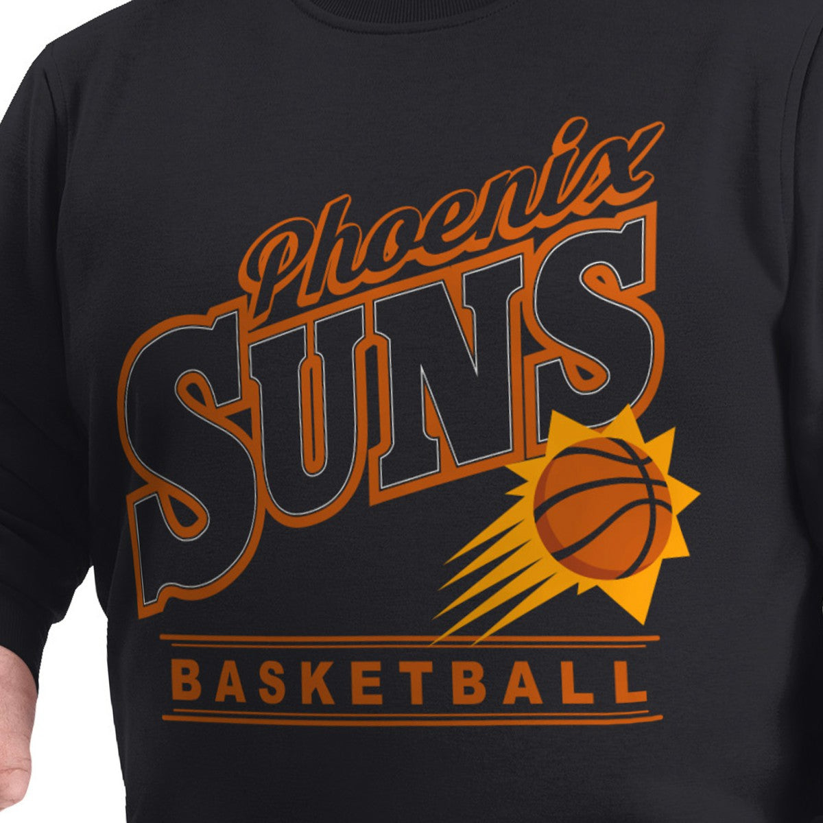NBA - Phoenix Suns G-III Sports by Carl Banks Adaptive Headliner Fleece Crewneck Sweatshirt - Black