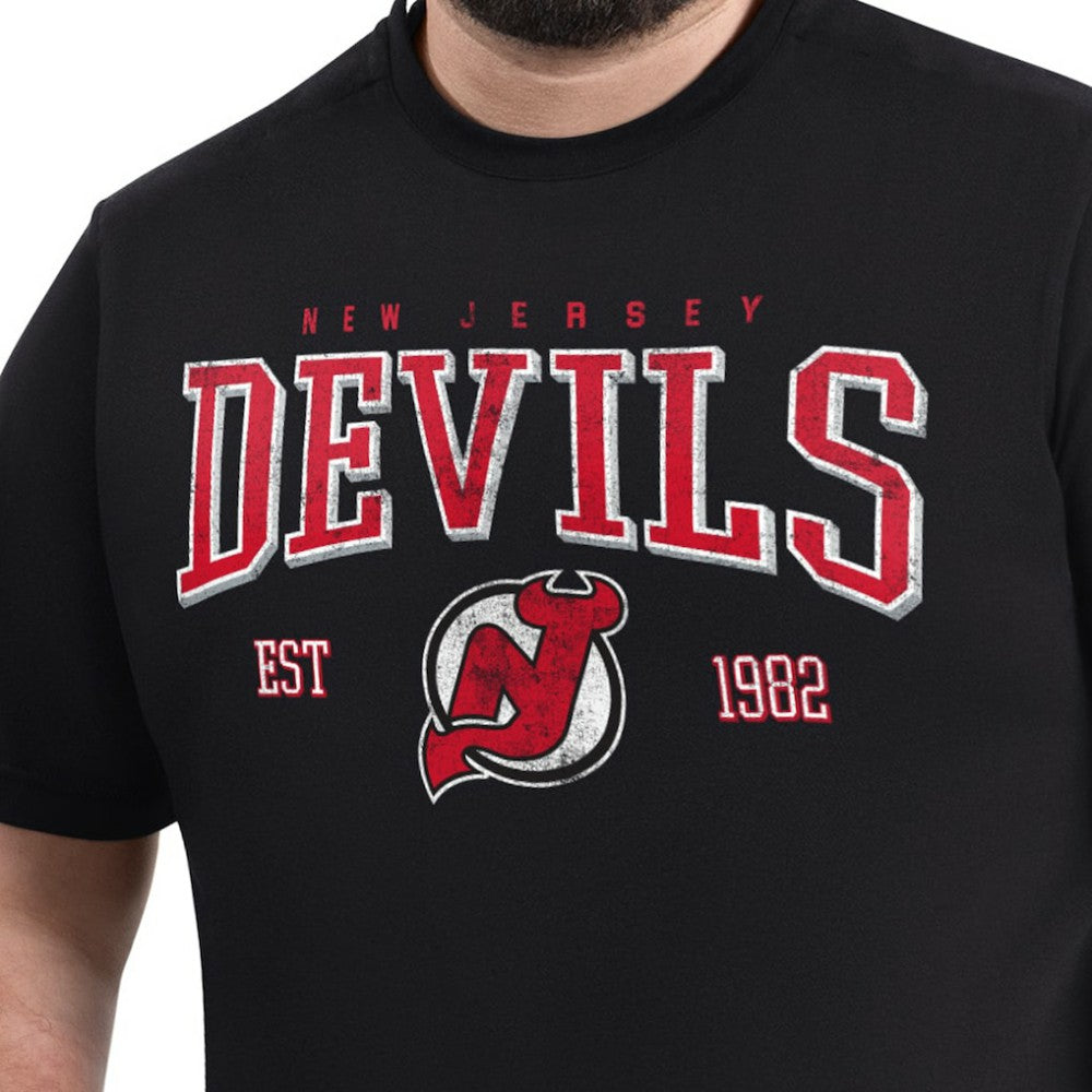 New Jersey Devils - G-III Sports by Carl Banks Adaptive Classic Team Graphic T-Shirt Black