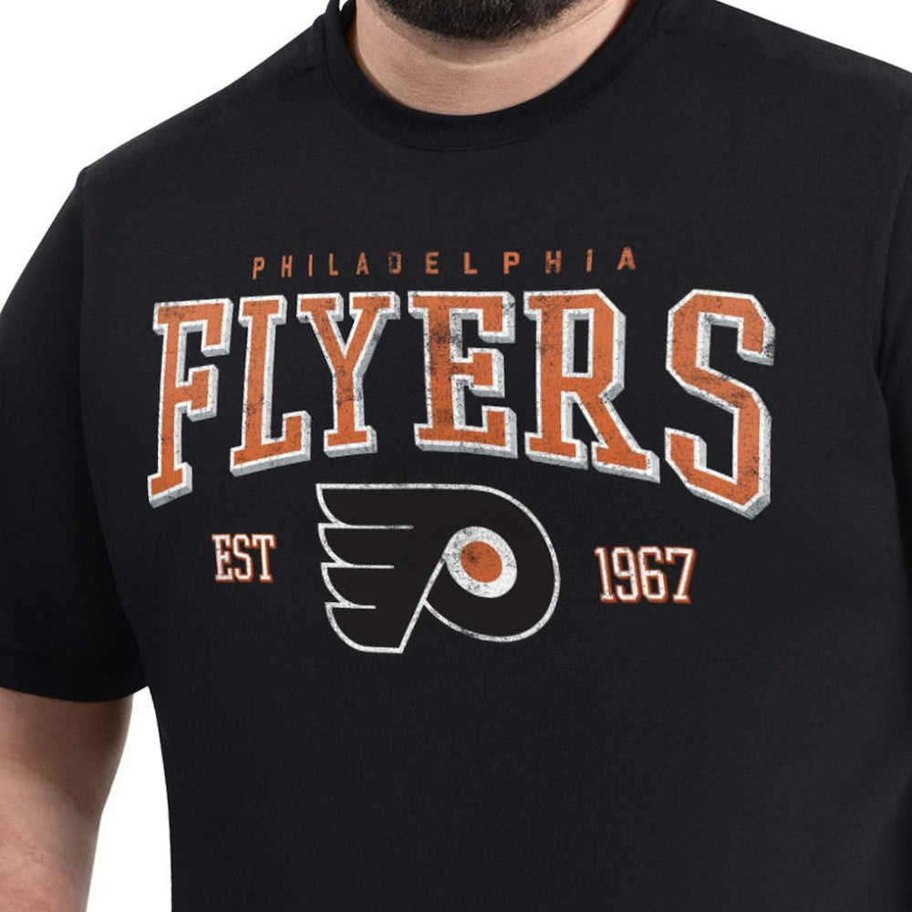 Philadelphia Flyers - G-III Sports by Carl Banks Adaptive Classic Team Graphic T-Shirt Black