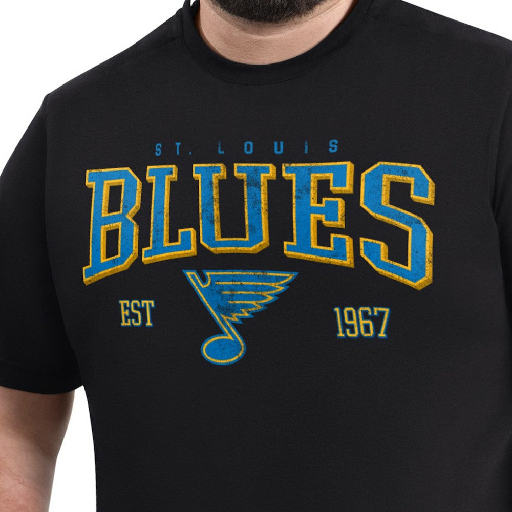 St. Louis Blues - G-III Sports by Carl Banks Adaptive Classic Team Graphic T-Shirt Black