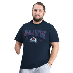 Colorado Avalanche - G-III Sports by Carl Banks Adaptive Classic Team Graphic T-Shirt Navy