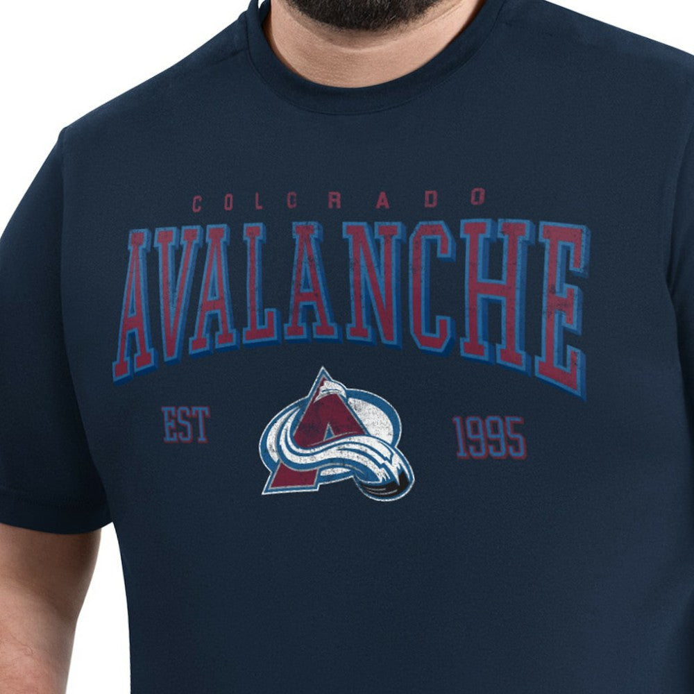 Colorado Avalanche - G-III Sports by Carl Banks Adaptive Classic Team Graphic T-Shirt Navy