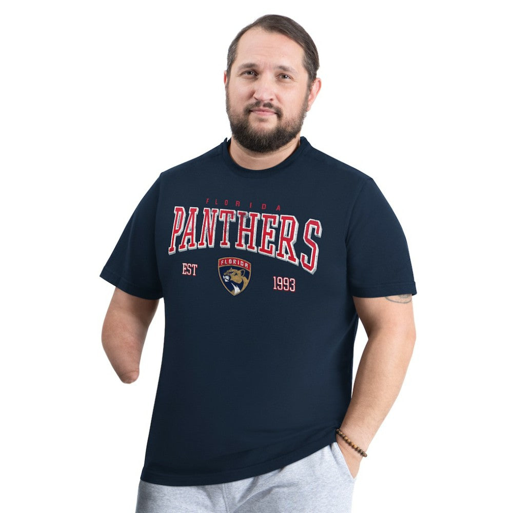 Florida Panthers - G-III Sports by Carl Banks Adaptive Classic Team Graphic T-Shirt Navy