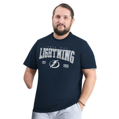 Tampa Bay Lightning - G-III Sports by Carl Banks Adaptive Classic Team Graphic T-Shirt Navy