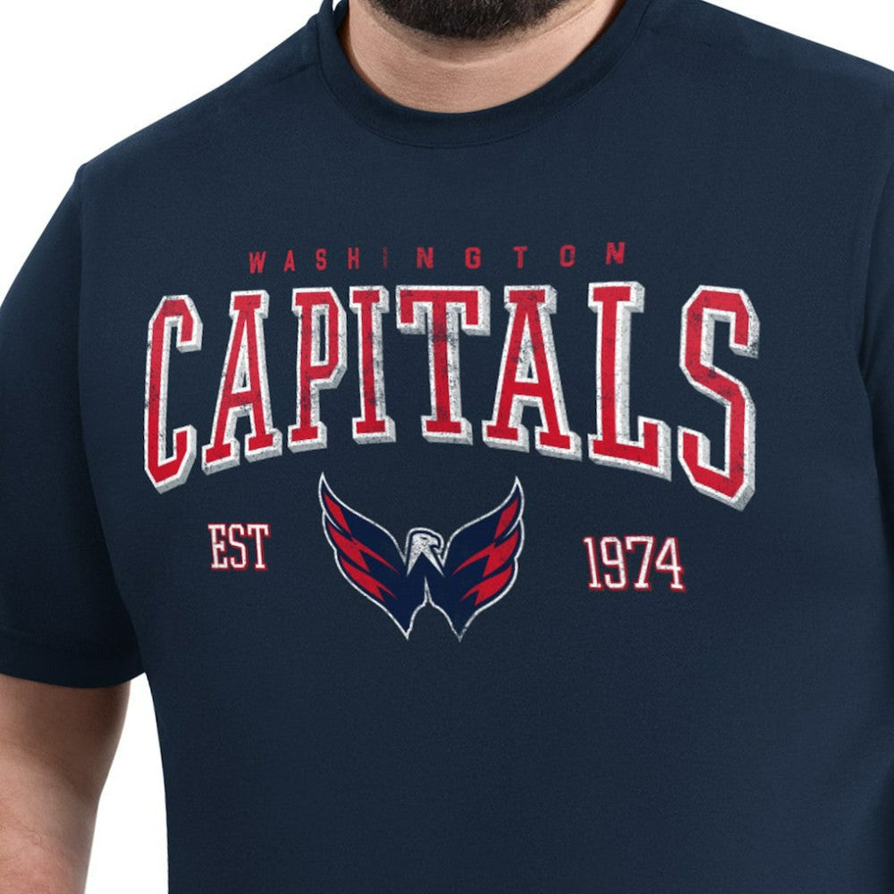 Washington Capitals G-III Sports by Carl Banks Adaptive Classic Team Graphic T-Shirt Navy