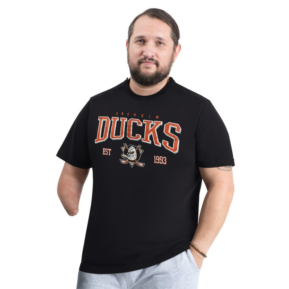 Anaheim Ducks - G-III Sports by Carl Banks Adaptive Classic Team Graphic T-Shirt Black
