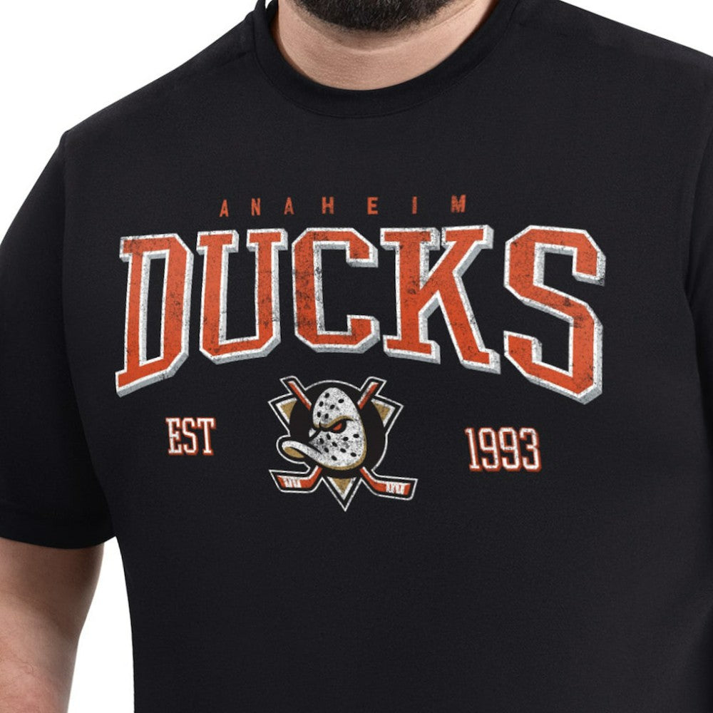 Anaheim Ducks - G-III Sports by Carl Banks Adaptive Classic Team Graphic T-Shirt Black