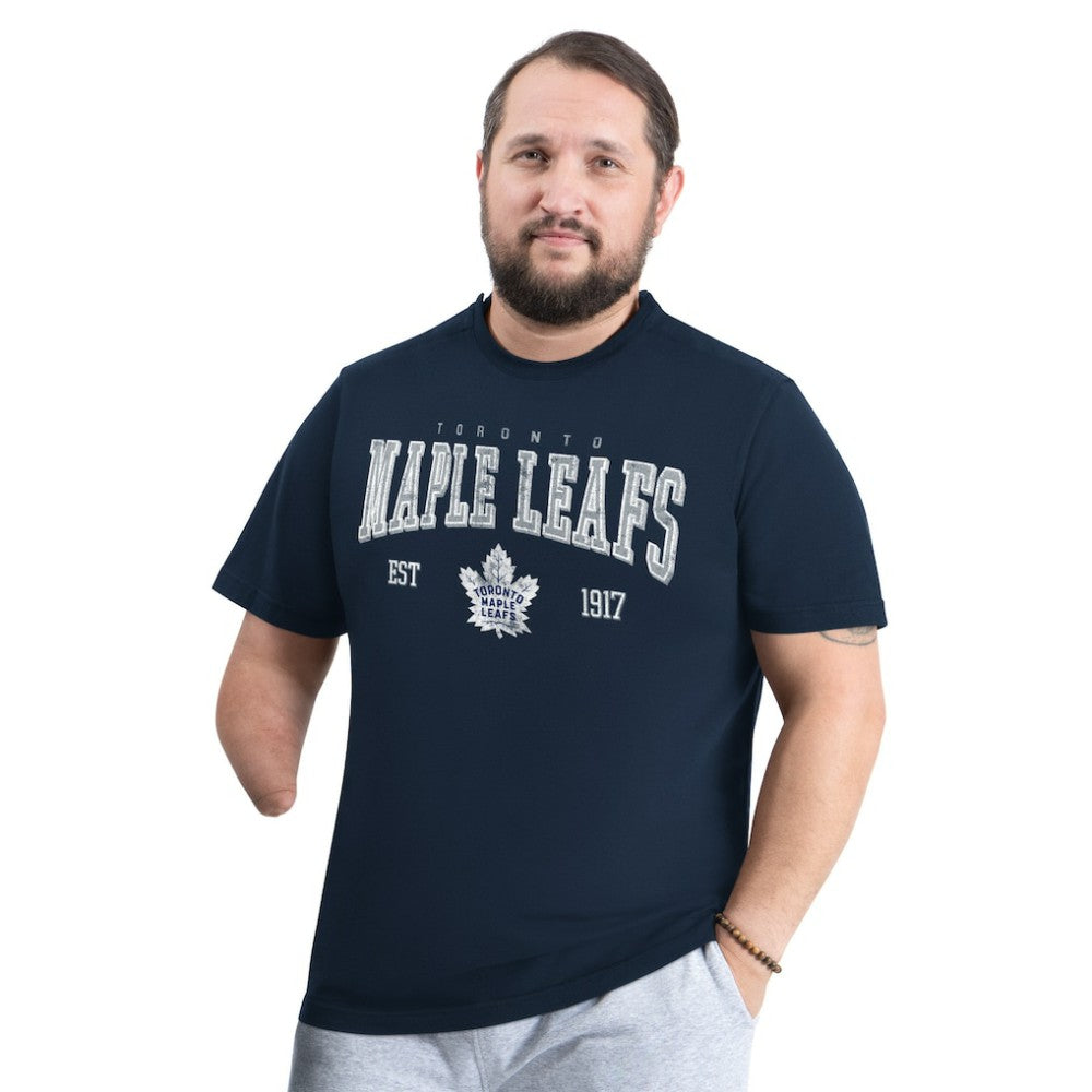 Toronto Maple Leafs - G-III Sports by Carl Banks Adaptive Classic Team Graphic T-Shirt Navy