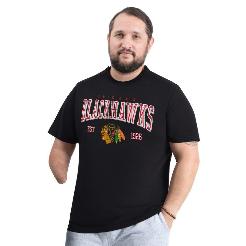 Chicago Blackhawks G-III Sports by Carl Banks Adaptive Classic Team Graphic T-Shirt Black