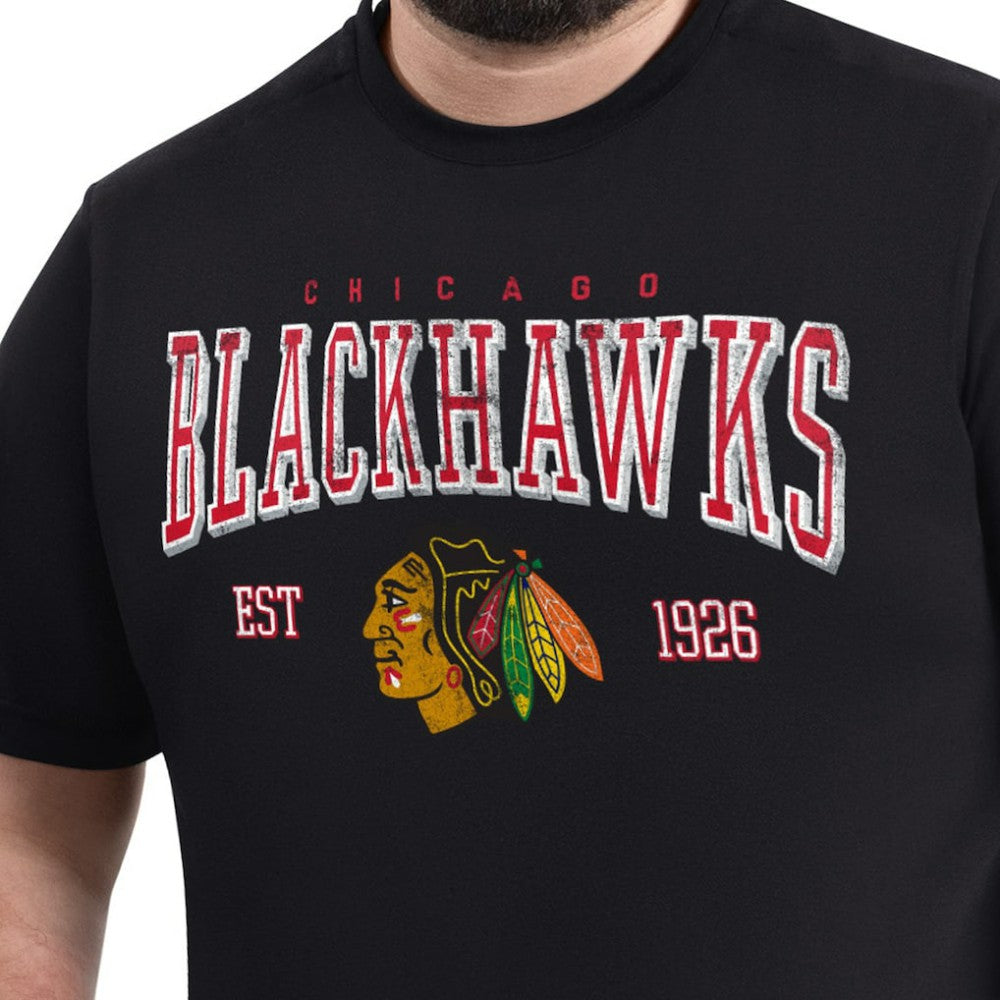 Chicago Blackhawks G-III Sports by Carl Banks Adaptive Classic Team Graphic T-Shirt Black