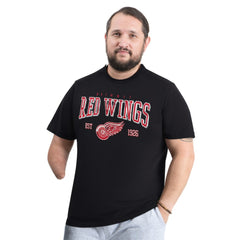 Detroit Red Wings - G-III Sports by Carl Banks Adaptive Classic Team Graphic T-Shirt Black