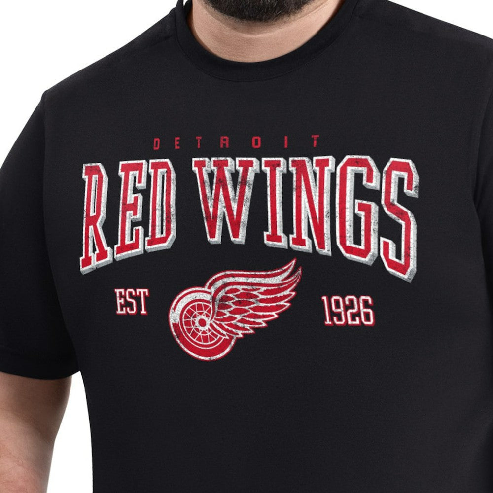 Detroit Red Wings - G-III Sports by Carl Banks Adaptive Classic Team Graphic T-Shirt Black