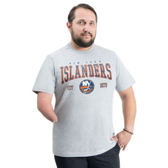New York Islanders - G-III Sports by Carl Banks Adaptive Classic Team Graphic T-Shirt Gray
