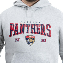 Florida Panthers - G-III Sports by Carl Banks Adaptive Classic Team Spirit Fleece Hoodie Gray