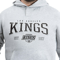 Los Angeles Kings - G-III Sports by Carl Banks Adaptive Classic Team Spirit Fleece Hoodie Gray