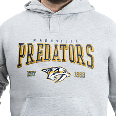 Nashville Predators - G-III Sports by Carl Banks Adaptive Classic Team Spirit Fleece Hoodie Gray
