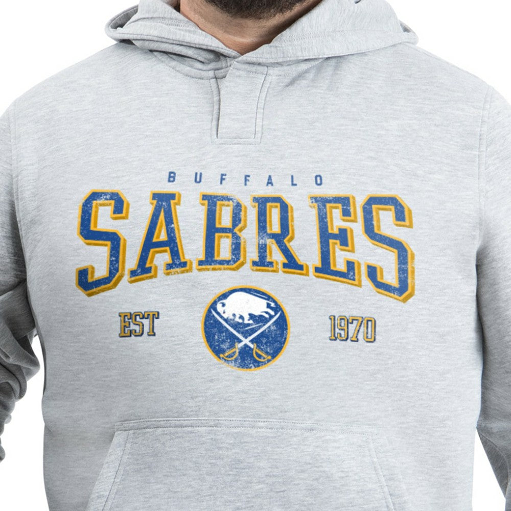 Buffalo Sabres - G-III Sports by Carl Banks Adaptive Classic Team Spirit Fleece Hoodie Gray