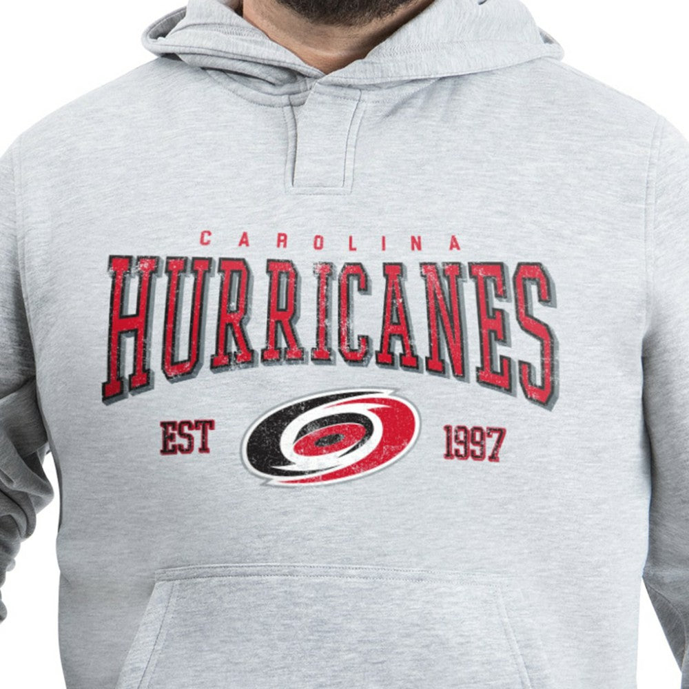 Carolina Hurricanes - G-III Sports by Carl Banks Adaptive Classic Team Spirit Fleece Hoodie Gray