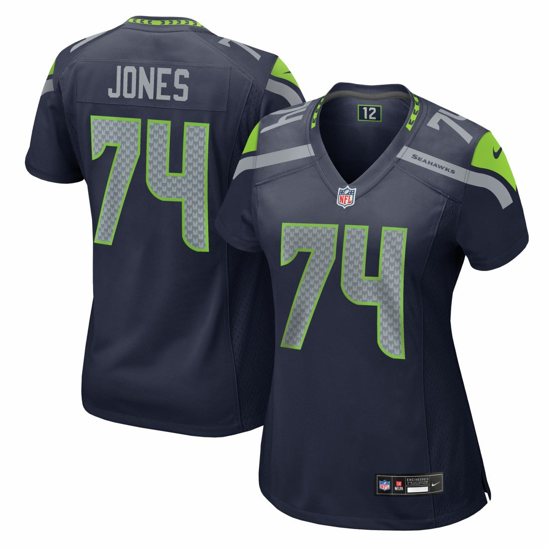 Josh Jones Seattle Seahawks Women's Team Game Jersey College Navy - Nike