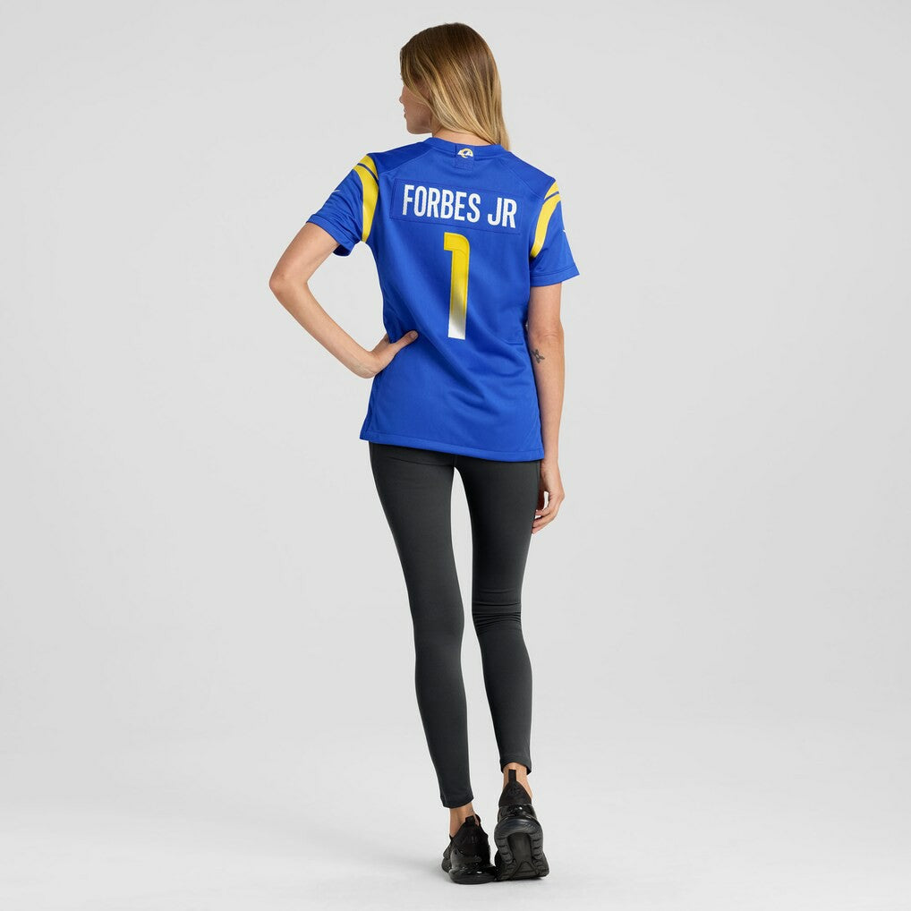 Emmanuel Forbes Jr. Los Angeles Rams Women's Team Game Jersey Royal - Nike