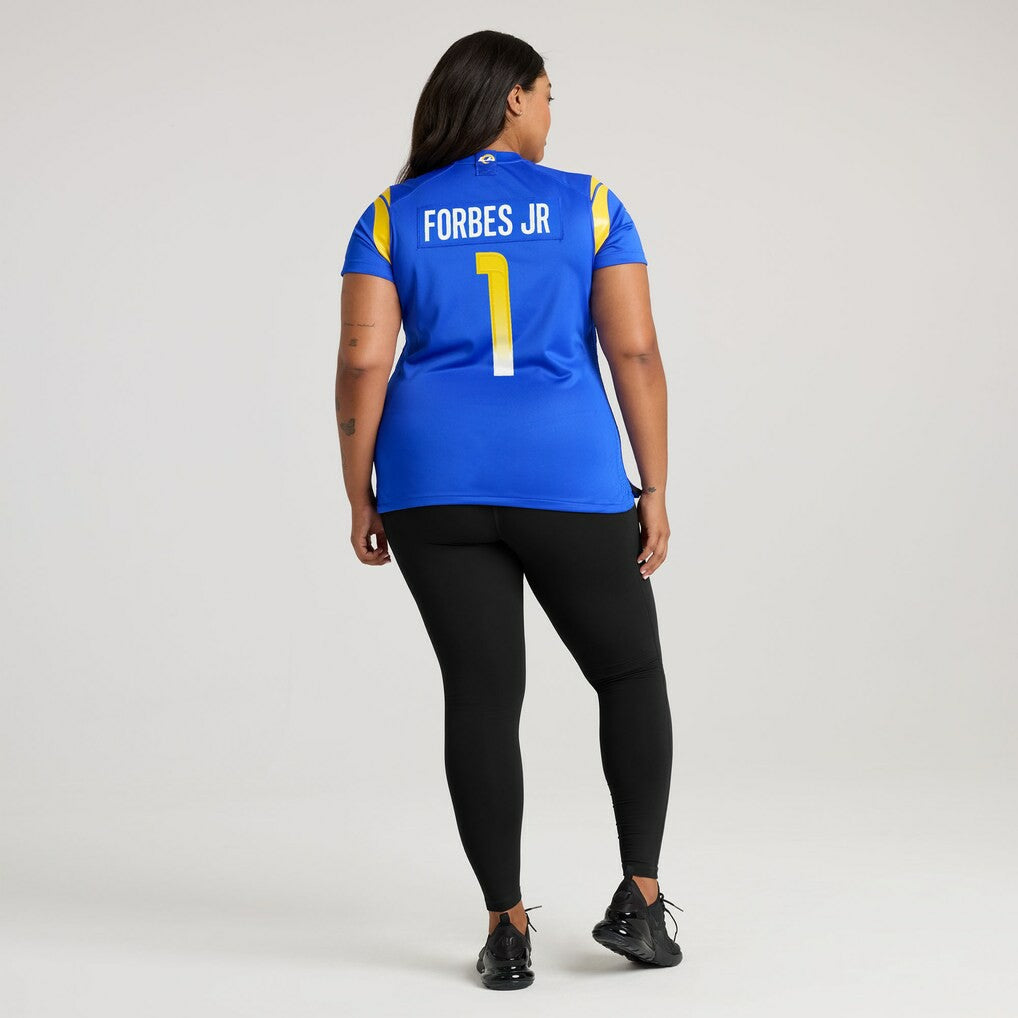 Emmanuel Forbes Jr. Los Angeles Rams Women's Team Game Jersey Royal - Nike