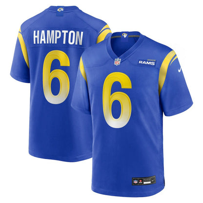 Nick Hampton Los Angeles Rams Team Game Jersey - Royal | NFL Jerseys