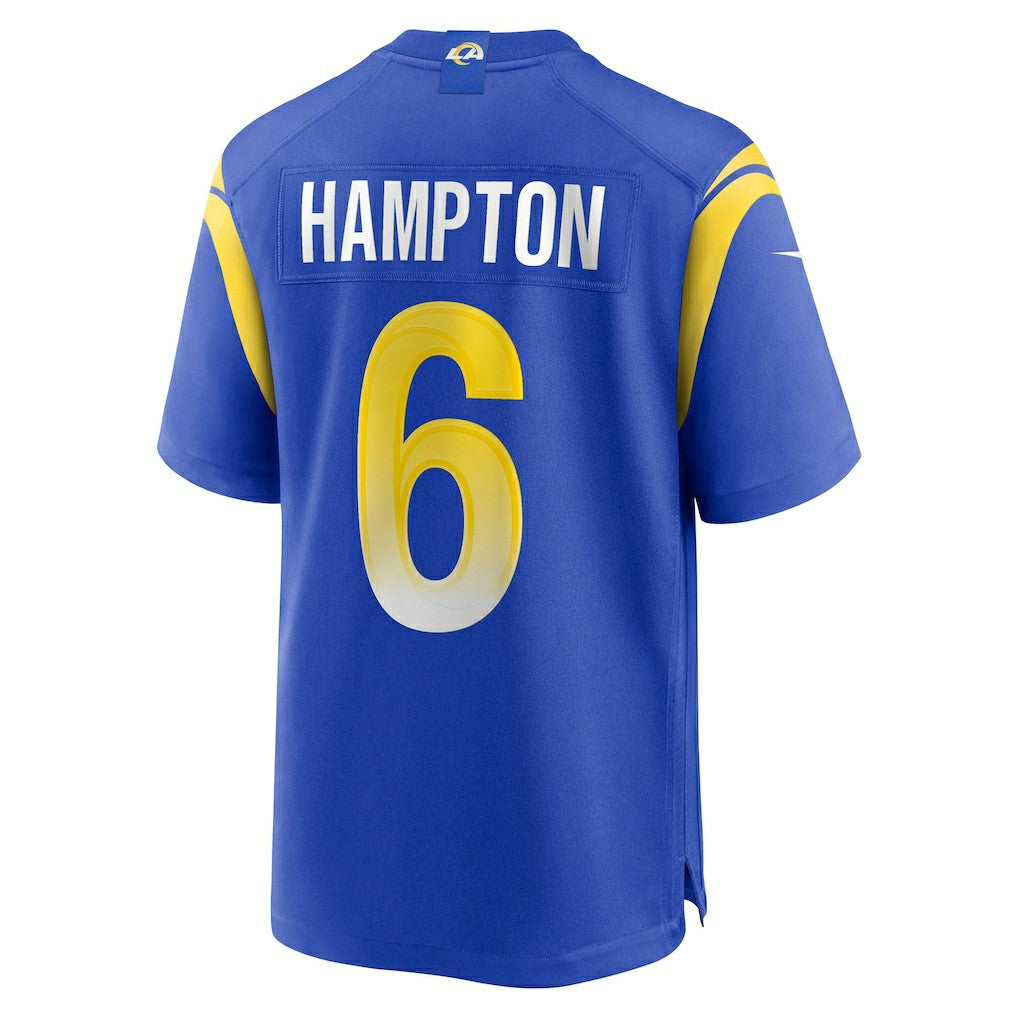 Nick Hampton Los Angeles Rams Team Game Jersey - Royal | NFL Jerseys