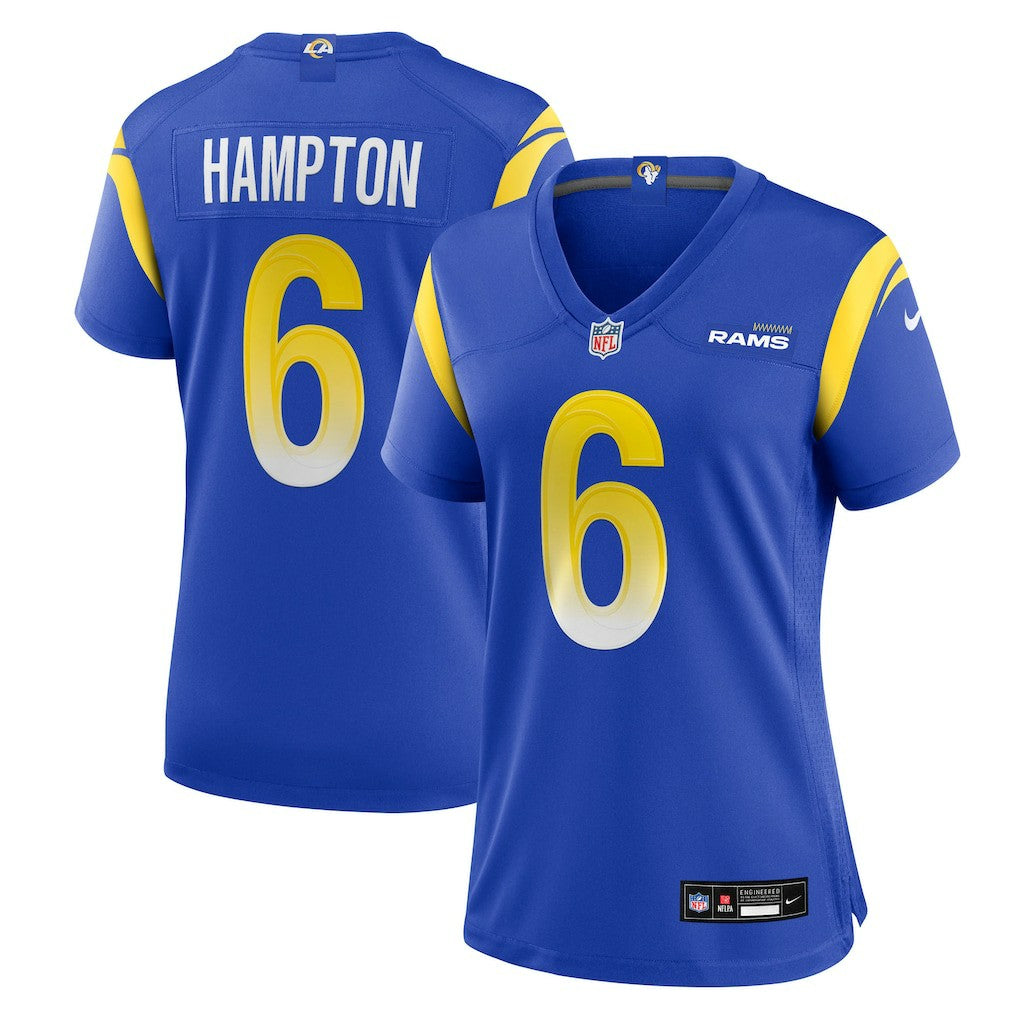 Nick Hampton Los Angeles Rams Women's Team Game Jersey Royal - Nike