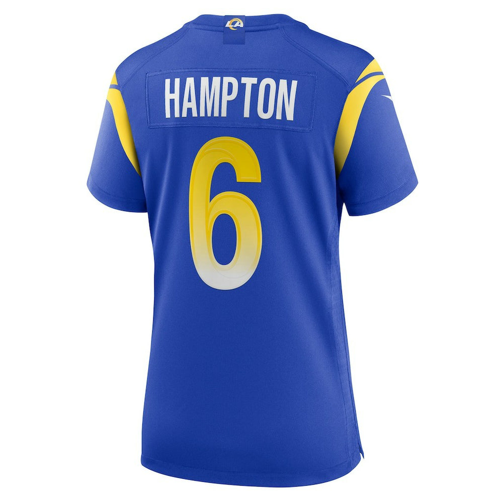Nick Hampton Los Angeles Rams Women's Team Game Jersey Royal - Nike