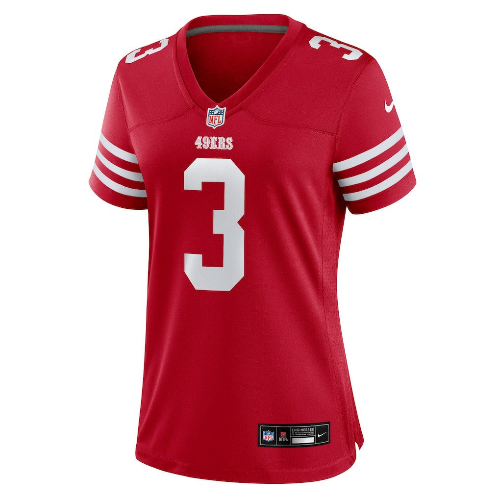 Brian Robinson Jr. San Francisco 49ers Women's Team Game Jersey - Scarlet | NFL Jerseys