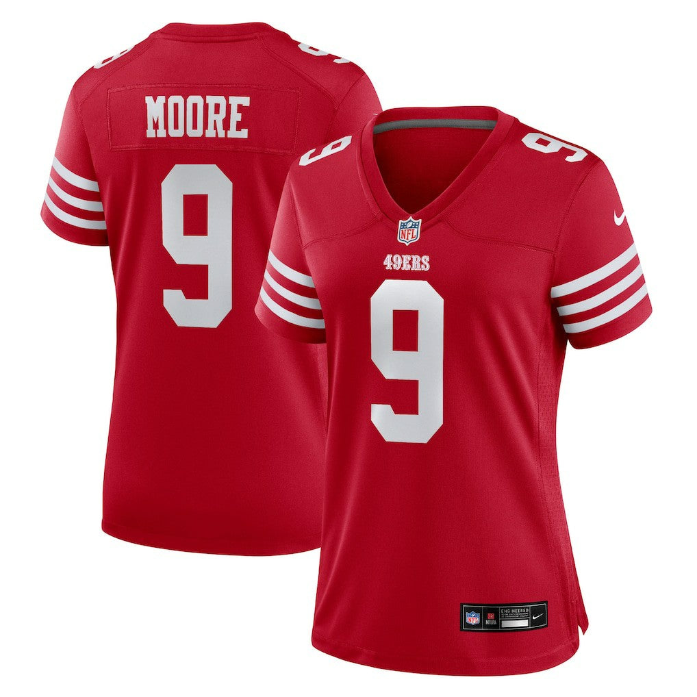 Skyy Moore San Francisco 49ers Women's Team Game Jersey Scarlet - Nike