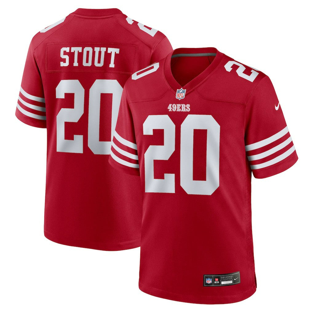 Upton Stout San Francisco 49ers Team Game Jersey Scarlet - Nike