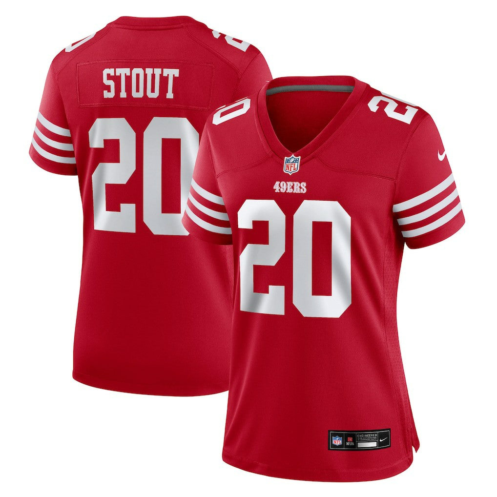 Upton Stout San Francisco 49ers Women's Team Game Jersey Scarlet - Nike
