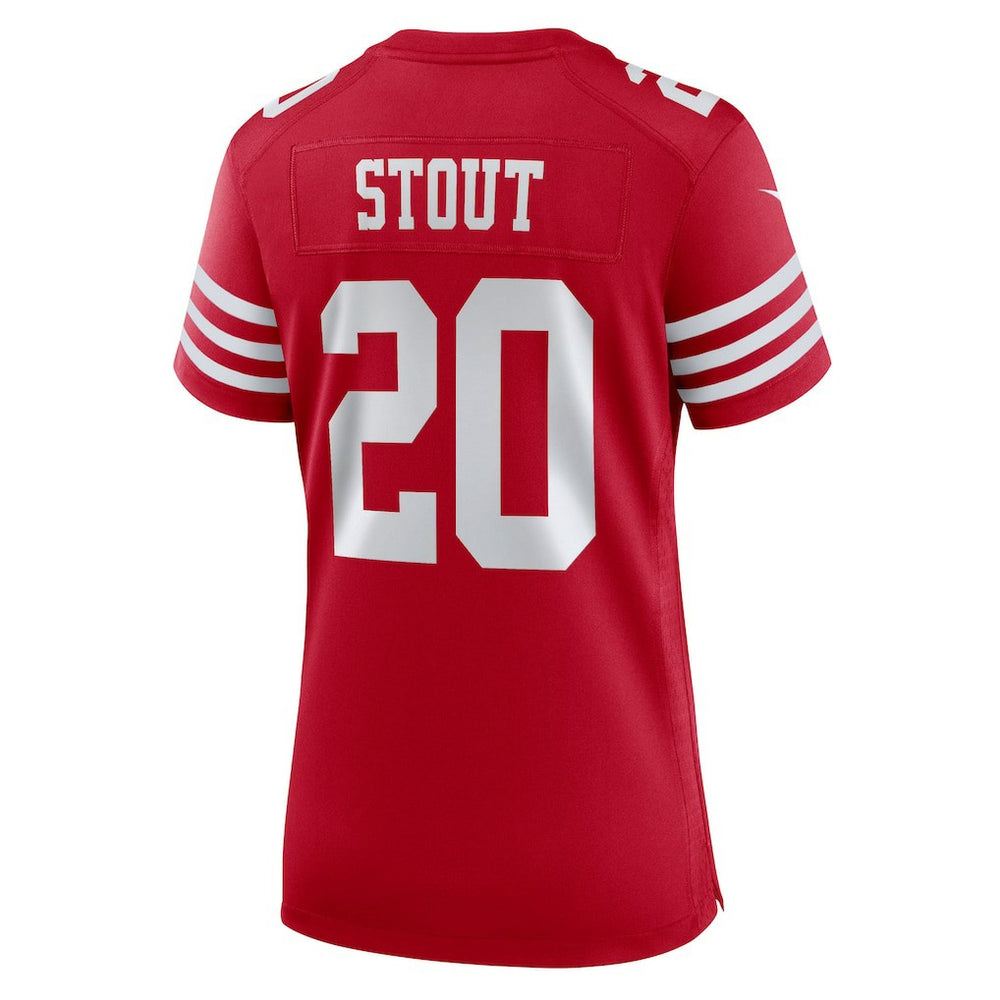 Upton Stout San Francisco 49ers Women's Team Game Jersey Scarlet - Nike