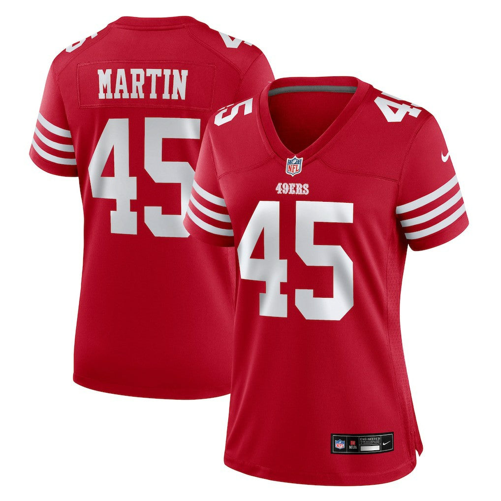 Nick Martin San Francisco 49ers Women's Team Game Jersey Scarlet - Nike