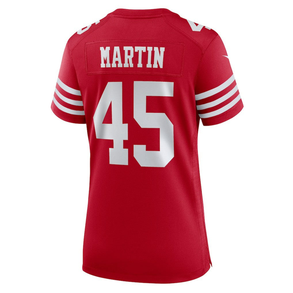 Nick Martin San Francisco 49ers Women's Team Game Jersey Scarlet - Nike