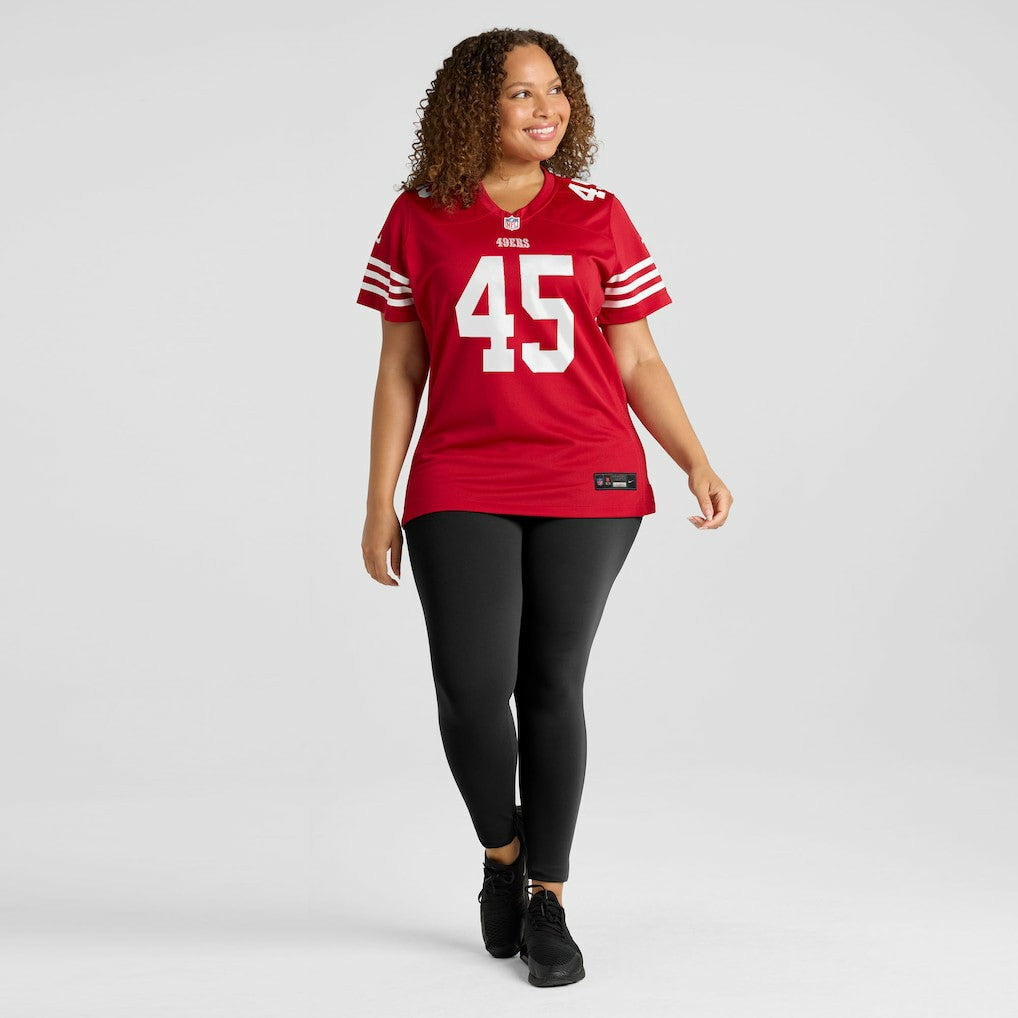 Nick Martin San Francisco 49ers Women's Team Game Jersey Scarlet - Nike