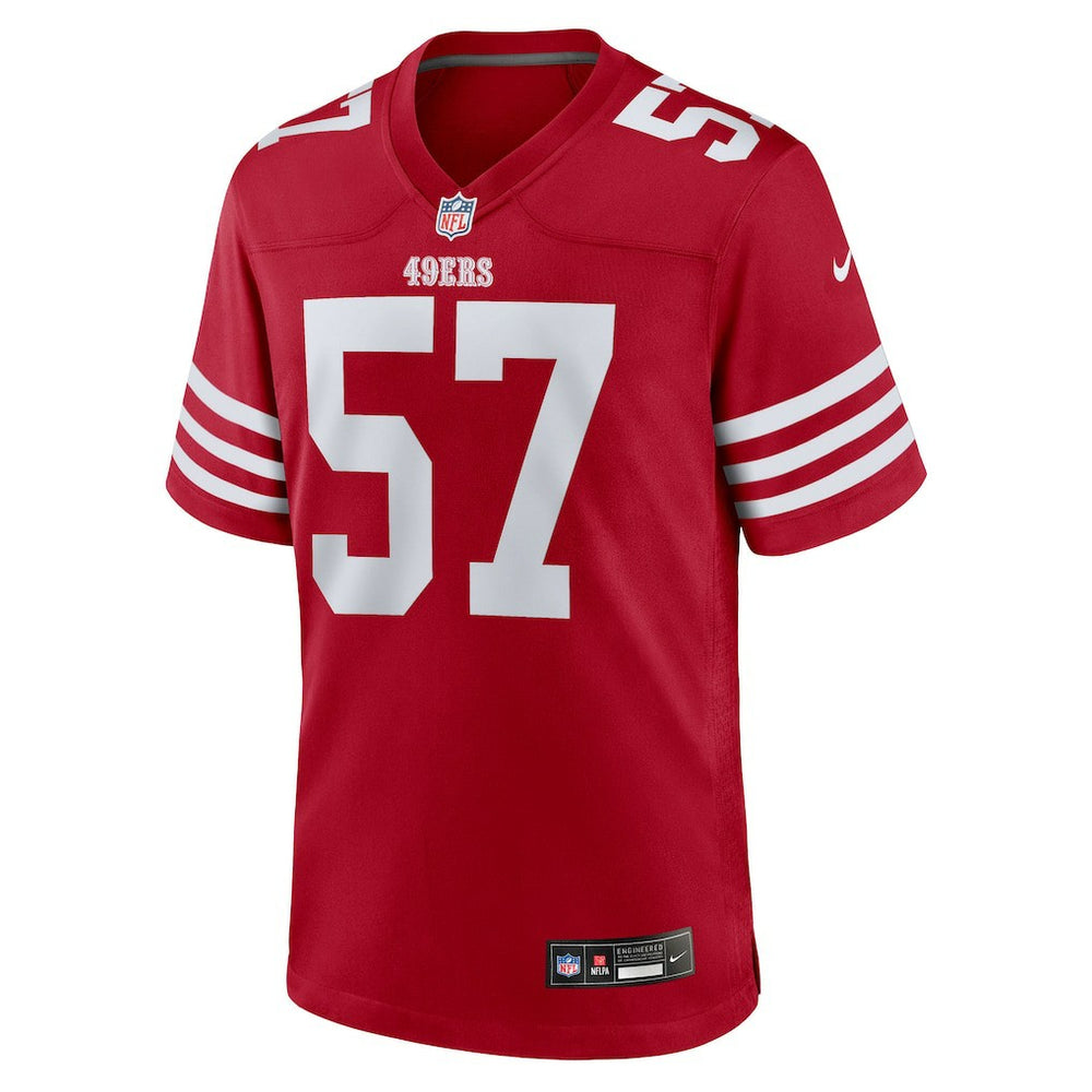 Luke Gifford San Francisco 49ers Team Game Jersey Scarlet - Nike