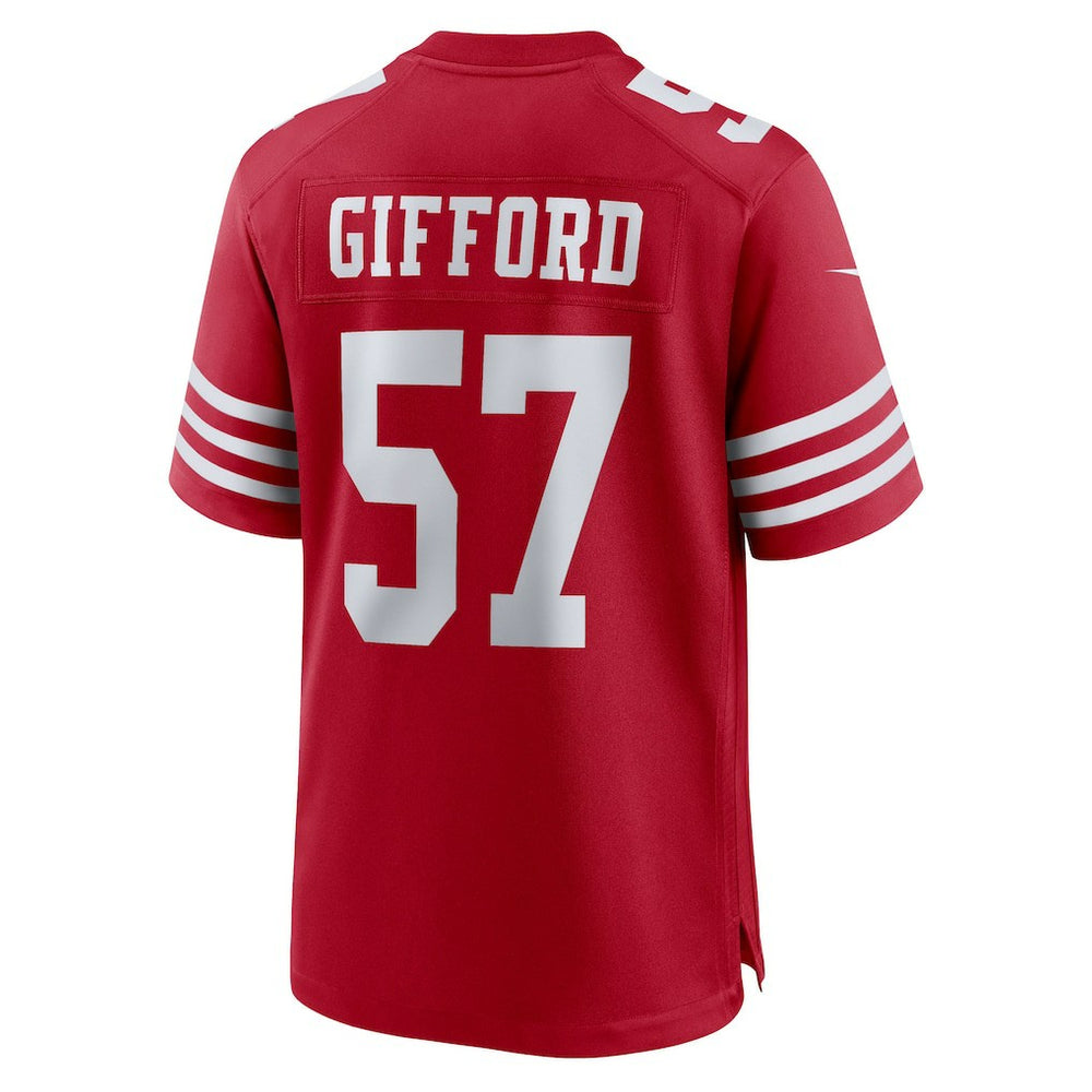 Luke Gifford San Francisco 49ers Team Game Jersey Scarlet - Nike