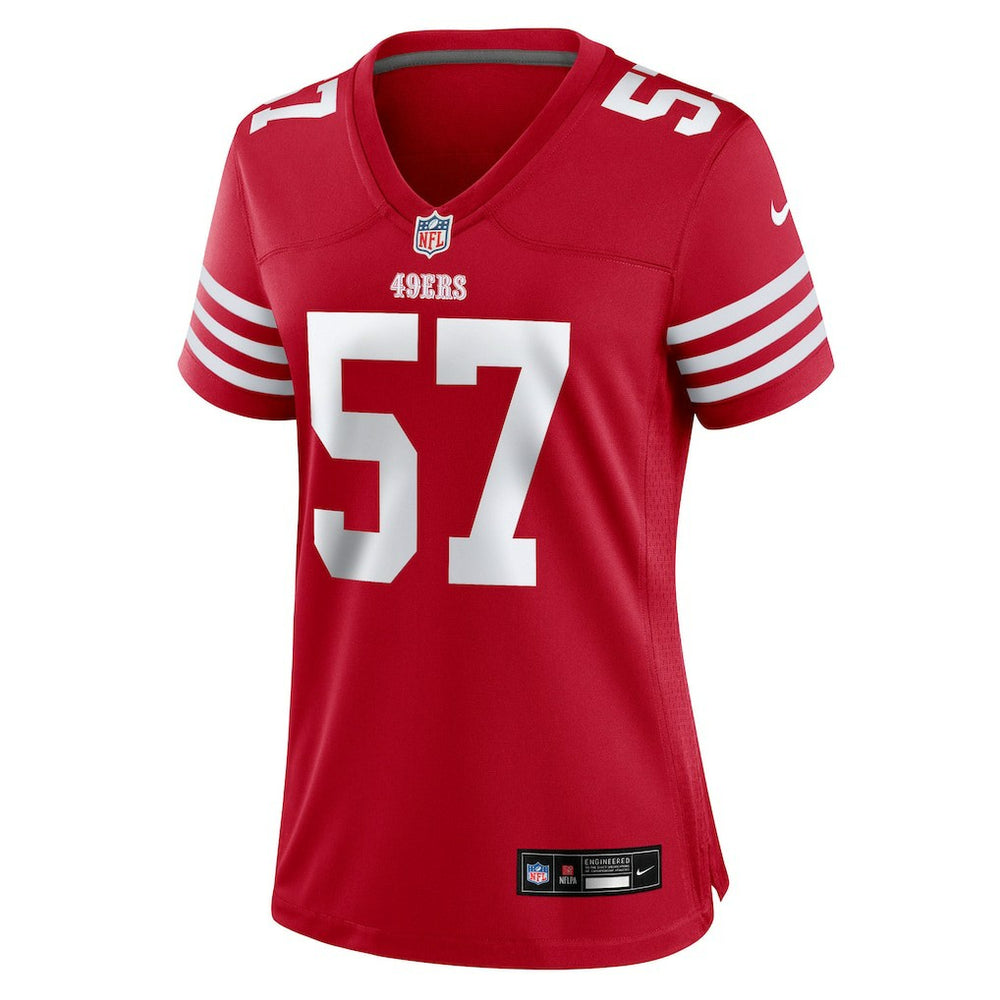 Luke Gifford San Francisco 49ers Women's Team Game Jersey Scarlet - Nike
