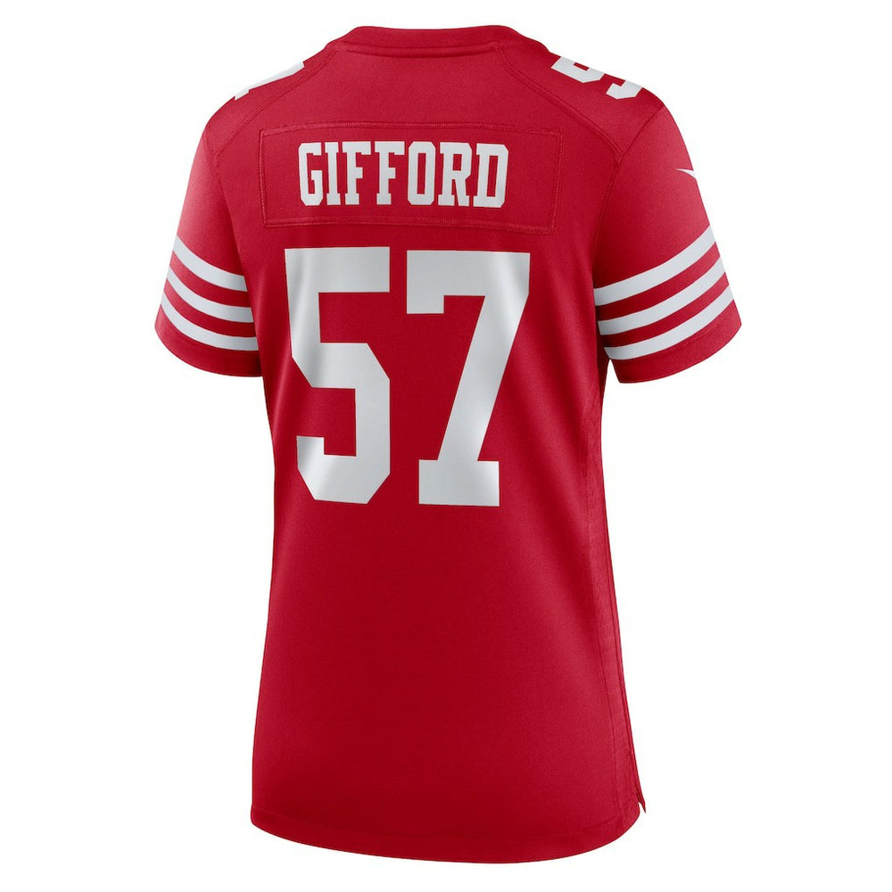 Luke Gifford San Francisco 49ers Women's Team Game Jersey Scarlet - Nike