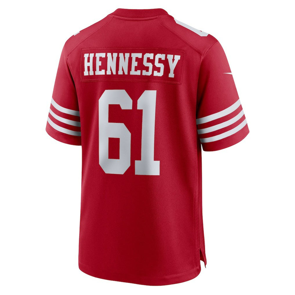Matt Hennessy San Francisco 49ers Team Game Jersey Scarlet - Nike