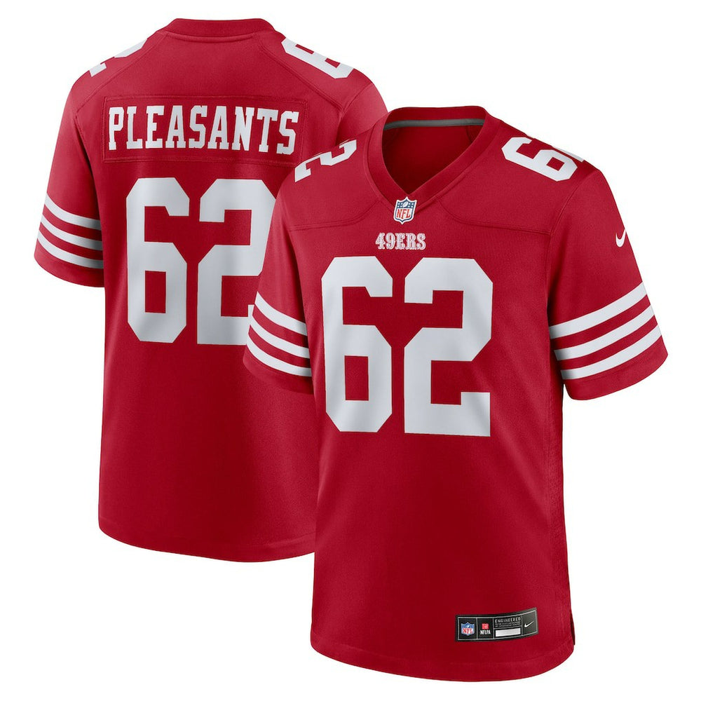 Austen Pleasants San Francisco 49ers Team Game Jersey Scarlet - Nike