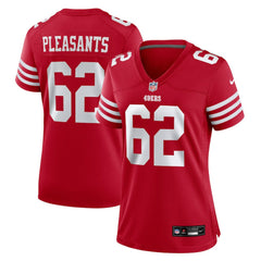 Austen Pleasants San Francisco 49ers Women's Team Game Jersey Scarlet - Nike