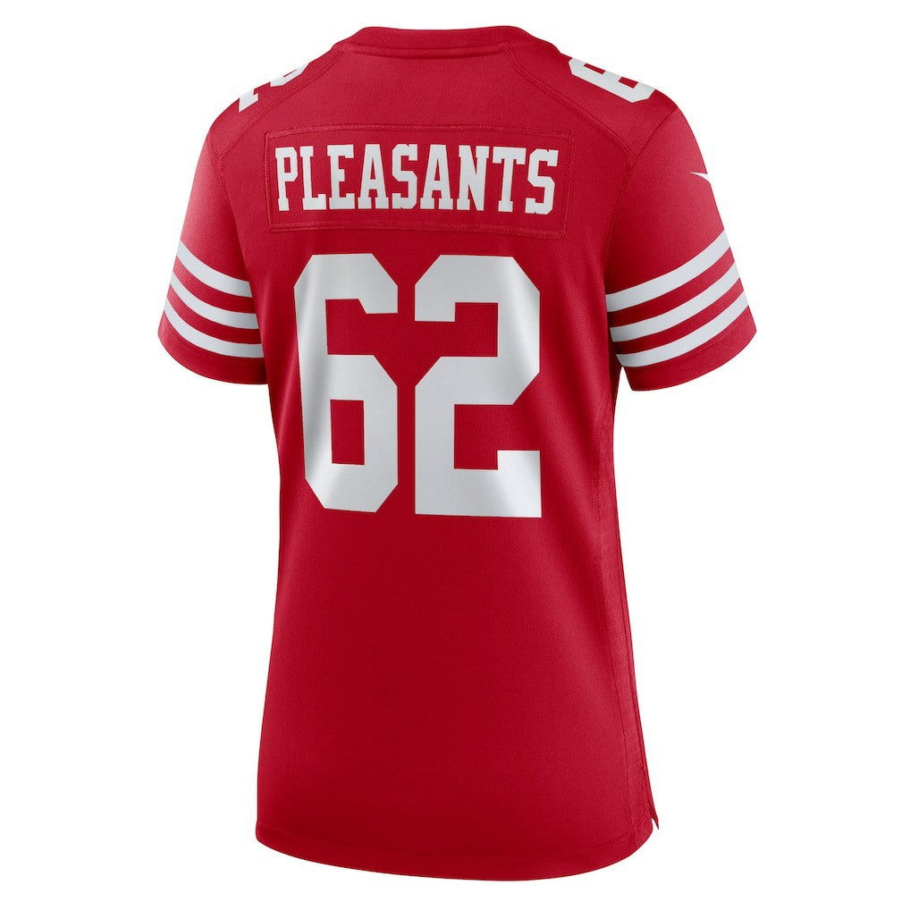 Austen Pleasants San Francisco 49ers Women's Team Game Jersey Scarlet - Nike