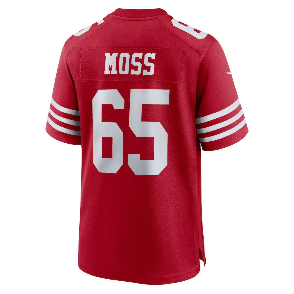 Drew Moss San Francisco 49ers Team Game Jersey - Scarlet | NFL Jerseys