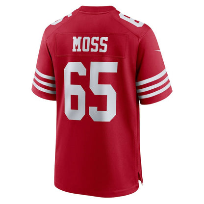 Drew Moss San Francisco 49ers Team Game Jersey - Scarlet | NFL Jerseys